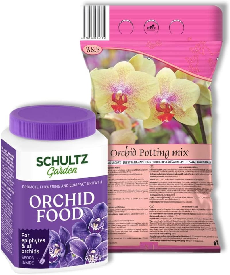 Žalia stotelė Orchidea Ápolási Szett - Orchidea Föld 2L + Tápszer 350g Összes Fajtához