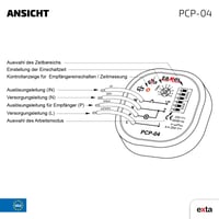 Zamel PCP-04 Višenamjenski vremenski relej za ugradnju u razvodnu kutiju, 8 funkcija, vremenski raspon 0,1s-10 dana, 250VAC 5A, impulsni relej, vremenska sklopka, 1 kom. 8