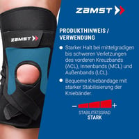 Zamst ZK-Protect sportos térdszorító rugalmas merevítéssel - S-es méret 6