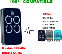 ZANPIERO Echo TX4 433.92 MHz Négycsatornás Rádiófrekvenciás Adó 2