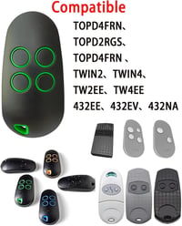 ZANPIERO TOP44RBN Garázskapu Nyitó Távirányító 433.92 MHz 4 Csatorna 3 db 2