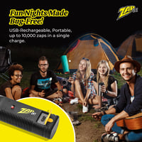 ZAP IT! Mini elektromos rovarirtó ütő 2 dbos tölthető LED fény, elektromos szúnyog és bögölyirtó 6