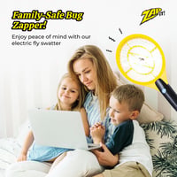 Zap It elektromos szúnyogirtó ütő duó, 4000V, USB tölthető, LED világítással, közepes méret, rovarcsapó, légyirtó 5
