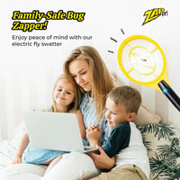 ZAP IT! Mini elektromos rovarirtó ütő 2 dbos tölthető LED fény, elektromos szúnyog és bögölyirtó 5