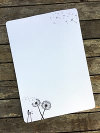 Set de hârtie de scris zartbesaitet.com cu motiv de păpădie, dimensiune DIN A5, cu plic inclus, set elegant de papetărie 8