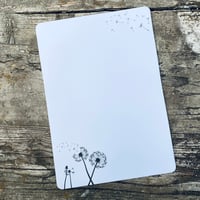 Set de hârtie de scris zartbesaitet.com cu motiv de păpădie, dimensiune DIN A5, cu plic inclus, set elegant de papetărie 5