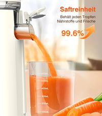 Zasmira Lassú Gyümölcscentrifuga 120mm Nyílással, 99,6% Gyümölcslé Tisztaság 4