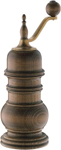 Zassenhaus Speyer antik borsőrlő, sötét fa, 18,5 cm magas 1
