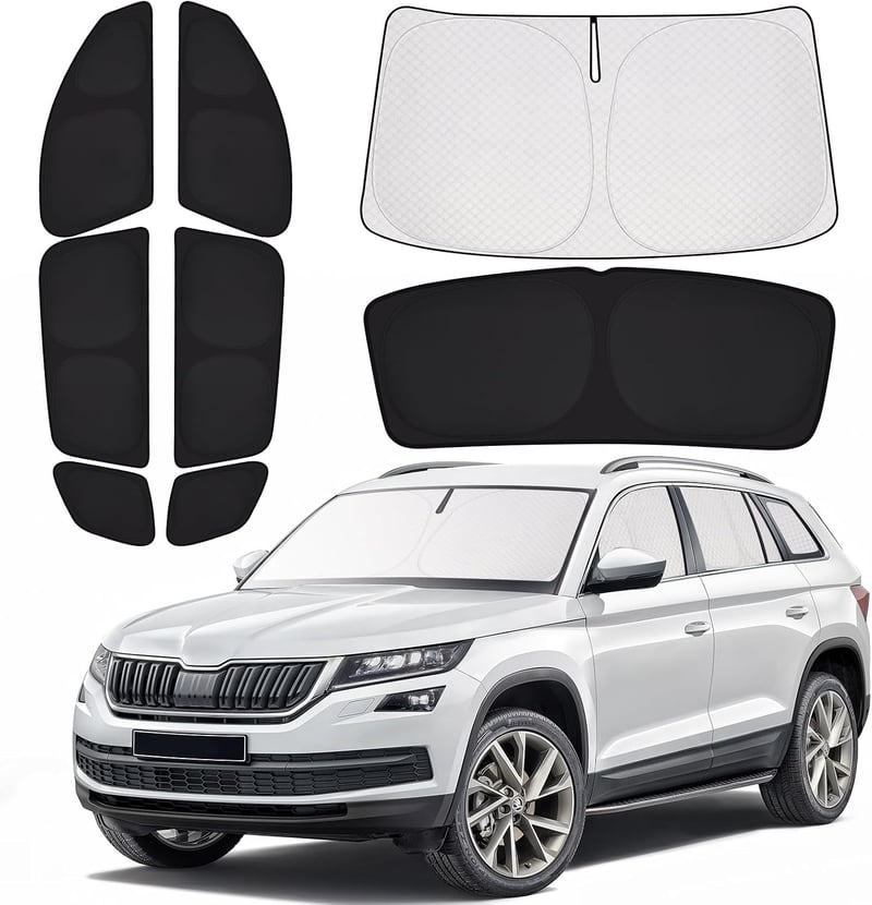 ZATOOTO Skoda Kodiaq napellenző szett 2017-2023, teljes hővédelem