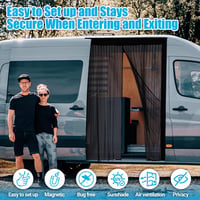 ZATOOTO Szúnyogháló autóajtóra mágneses központi záródással rovarvédelem Mercedes Sprinter közép és magas tetőhöz Volkswagen Crafter 5