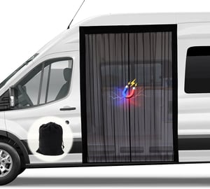 ZATOOTO Szúnyogháló autóajtóra mágneses központi záródással rovarvédelem Mercedes Sprinter közép és magas tetőhöz Volkswagen Crafter
