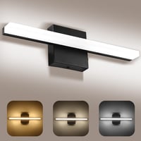 Zaxiva LED osvetlenie na zrkadlo do kúpeľne 40 cm, nastaviteľná teplota farieb 3000-6000K, nástenné svietidlo k zrkadlu s akrylovým tienidlom, úsporné 1