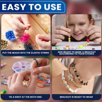 Șnur elastic pentru bijuterii Zaxxco, 4 role - 0,5 mm, 0,7 mm, 0,8 mm, 1,0 mm - Pentru confecționarea brățărilor, rășină, cu tăietor inclus 5