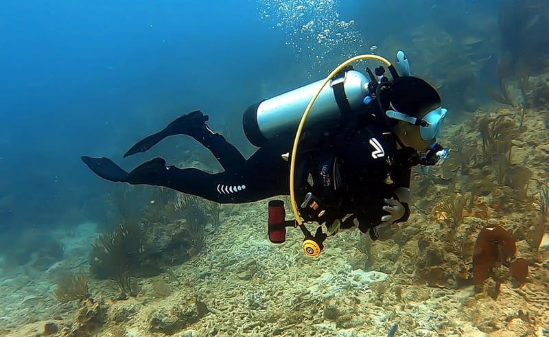 ZCCO 3mm Neoprén Teljes Test Wetsuit Cipzárral Búvárkodáshoz