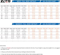 ZCCO 3mm Neoprén Teljes Test Wetsuit Cipzárral Búvárkodáshoz 2