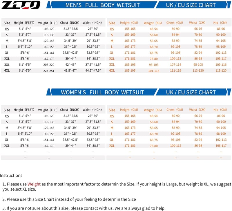 ZCCO 3mm Neoprén Teljes Test Wetsuit Cipzárral Búvárkodáshoz
