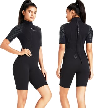 ZCCO 3mm Neoprén Wetsuit Hátzipper Férfi Női Szörfözés Úszás Búvárkodás XL