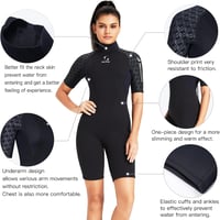 ZCCO 3mm Neoprén Wetsuit Hátzipper Férfi Női Szörfözés Úszás Búvárkodás XL 6
