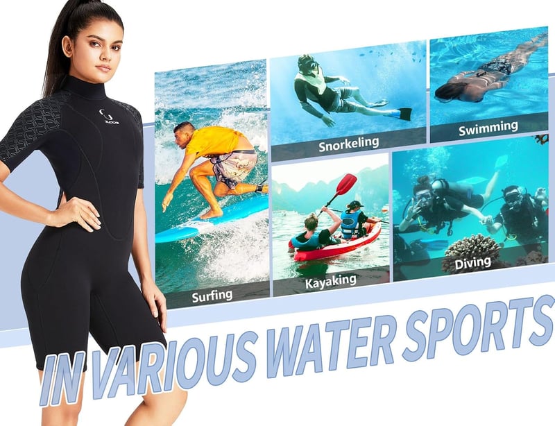 ZCCO 3mm Neoprén Wetsuit Hátzipper Férfi Női Szörfözés Úszás Búvárkodás XL