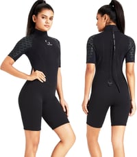 ZCCO 3mm Neoprén Wetsuit Hátzipper Férfi Női Szörfözés Úszás Kajak 1