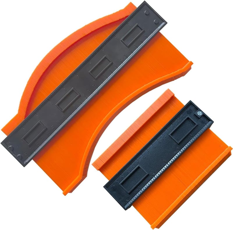 ZCHYTOOL Kontúrsablon 14+25cm Szabálytalan Forma Másolásához Laminált Fa Csempe Padló