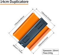 ZCHYTOOL Kontúrsablon 14+25cm Szabálytalan Forma Másolásához Laminált Fa Csempe Padló 6