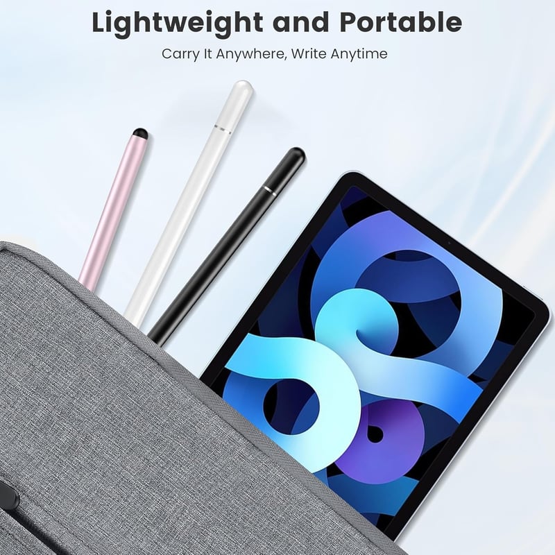 Zcitek 2 db Érintőceruza iPad Android Surface Okostelefonhoz Kettős Hegyű Szürke Kék