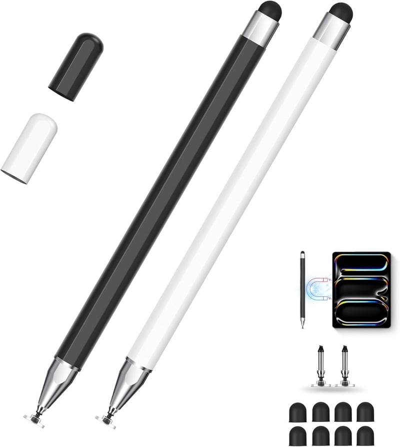 Zcitek Univerzális Tablet Toll Kettős Hegyel - Mágneses, Töltés Nélkül, iOS Android