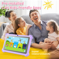 Tabletă pentru copii zcobro de 7 inchi, Android, Quad Core, 2GB RAM, 32GB ROM, extensibilă până la 128GB, Control Parental, WiFi, YouTube, Google Play, cu husă antișoc 3