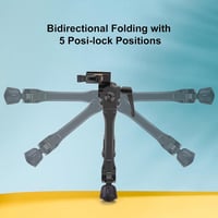Bipod ajustabil Zeadio cu pivot pentru șine Picatinny și Weaver, cu picioare rabatabile în 5 poziții, pentru utilizare în exterior 4