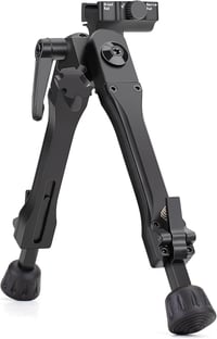Bipod ajustabil Zeadio cu pivot pentru șine Picatinny și Weaver, cu picioare rabatabile în 5 poziții, pentru utilizare în exterior 1