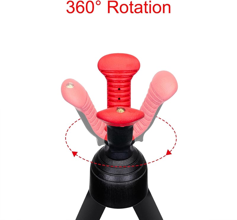 Zeadio Forgó Két Lábú Bot Támasz Magas Sűrűségű Hab Nyéllel és 360° Forgó Fejjel