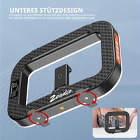 Zeadio inel luminos LED 20W pentru selfie cu mâner stabilizator pentru smartphone, temperatură de culoare reglabilă 2500K-8500K, pentru videoclipuri YouTube 5