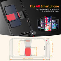 Zeadio Smartphone Vlogging Kit RGB LED Fénnyel és Mikrofonnal - Stabilizátor Cage iPhone Android-hoz 3