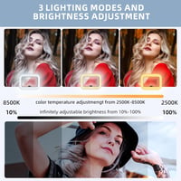 Zeadio Smartphone Vlogging Kit RGB LED Fénnyel és Mikrofonnal - Stabilizátor Cage iPhone Android-hoz 8