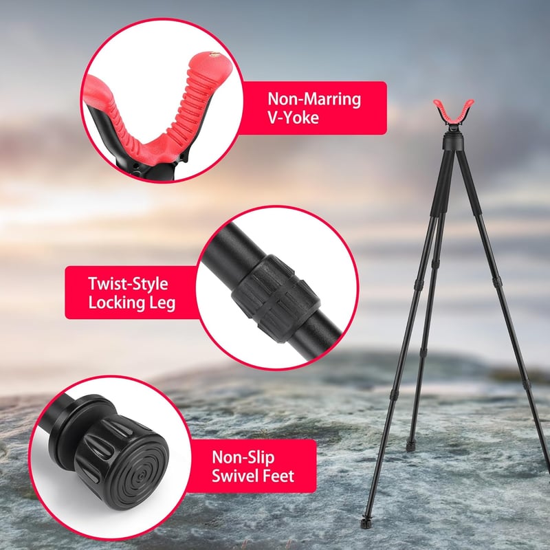 Zeadio Tripod Lövészpad Magas Sűrűségű Habból, Csavarható Záras Lábakkal