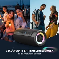 Bluetooth reproduktor ZEALOT S51Pro – 40 W, vodoodolnosť IPX6, 30-hodinová výdrž batérie, bezdrôtové stereo párovanie, AUX/USB/MicroSD, čierny 5