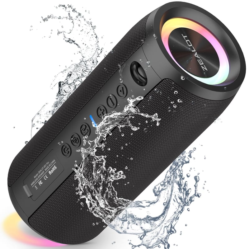 Bluetooth reproduktor ZEALOT S51Pro – 40 W, vodoodolnosť IPX6, 30-hodinová výdrž batérie, bezdrôtové stereo párovanie, AUX/USB/MicroSD, čierny