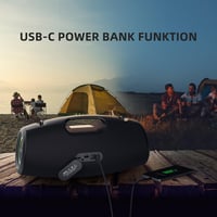 Bluetooth reproduktor ZEALOT S78 – 150 W (120 W RMS), vodoodolnosť IPX6, 30 hodín prehrávania, RGB podsvietenie, režimy ekvalizéra, USB/TF/AUX, prenosný, na vonkajšie použitie, kemping, párty 5