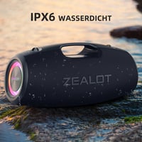Bluetooth reproduktor ZEALOT S78 – 150 W (120 W RMS), vodoodolnosť IPX6, 30 hodín prehrávania, RGB podsvietenie, režimy ekvalizéra, USB/TF/AUX, prenosný, na vonkajšie použitie, kemping, párty 2