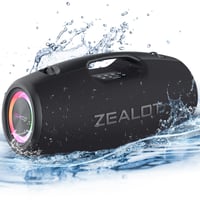 Bluetooth reproduktor ZEALOT S78 – 150 W (120 W RMS), vodoodolnosť IPX6, 30 hodín prehrávania, RGB podsvietenie, režimy ekvalizéra, USB/TF/AUX, prenosný, na vonkajšie použitie, kemping, párty 1