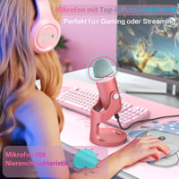 Zealsound K66 USB kondenzátormikrofon - pink 4