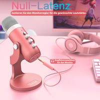 Zealsound K66 USB kondenzátormikrofon - pink 6