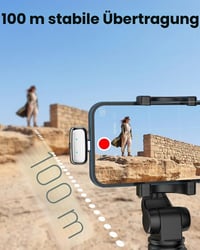zealsound M6 Mini vezeték nélküli lavalier mikrofon iPhone és Android készülékekhez, 100 m hatótáv 5