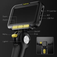 Zealtron Endoszkóp Kamera 5" IPS Kijelzővel, 6.2mm Mozgatható Fejjel és LED Világítással 8