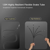 Zealtron Endoszkóp Kamera 5" IPS Kijelzővel, 6.2mm Mozgatható Fejjel és LED Világítással 4