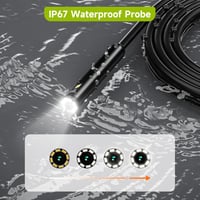 Zealtron Z34 Endoszkóp Kamera 4,3" IPS Kijelzővel, 10m Kábel, Tripla Lencse, 1080P HD Felbontás, IP68 Vízálló, Csőkamera Autófókusszal 6
