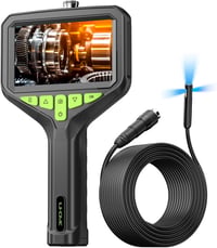 Zealtron Z34 Endoszkóp Kamera 4,3" IPS Kijelzővel, 10m Kábel, Tripla Lencse, 1080P HD Felbontás, IP68 Vízálló, Csőkamera Autófókusszal 1