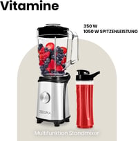 ZEEGMA 4az1-ben Multifunkciós Turmixgép 1050W Gyümölcscentrifuga Kávéőrlő Smoothie Készítő 2