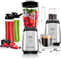 ZEEGMA 4az1-ben Multifunkciós Turmixgép 1050W Gyümölcscentrifuga Kávéőrlő Smoothie Készítő 1